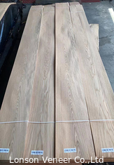 0.50mm Beyaz Meşe Ahşap Veneer Amerikan Taç Kesim Paneli AAAGrade