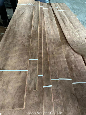 0.45mm Afrika Bubinga Pomelle İç Dekorasyon Mobilyaları İçin A Sınıfı