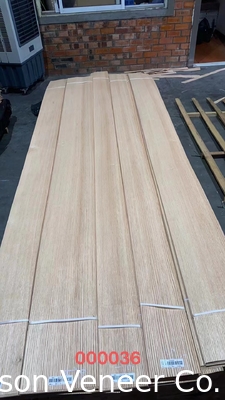 Red Oak Wood Veneer Quercus 0.5mm panel AA sınıfı stokta 100.000 m2