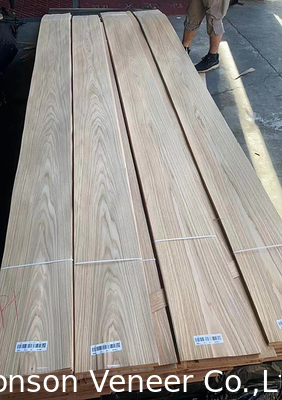 0.50mm Beyaz Meşe Ahşap Veneer Amerikan Taç Kesim Paneli AAAGrade