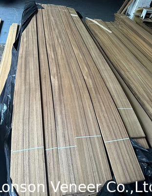 0.40MM Çeyreği Kesilmiş Burma Teak Ahşap Finer For Fancy Boards Mobilya