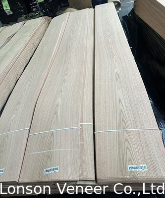 Taç kesilmiş Kırmızı meşe kaplama paneli 0.5 mm Ahşap kaplama AA Sınıf Bozulabilir
