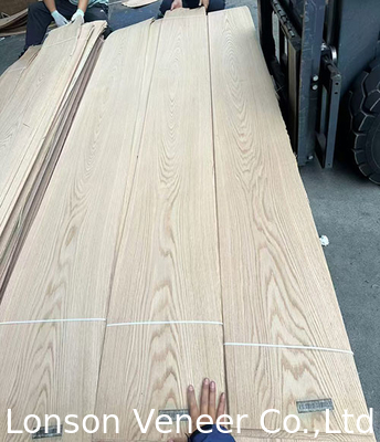 Taç kesilmiş Kırmızı meşe kaplama paneli 0.5 mm Ahşap kaplama AA Sınıf Bozulabilir